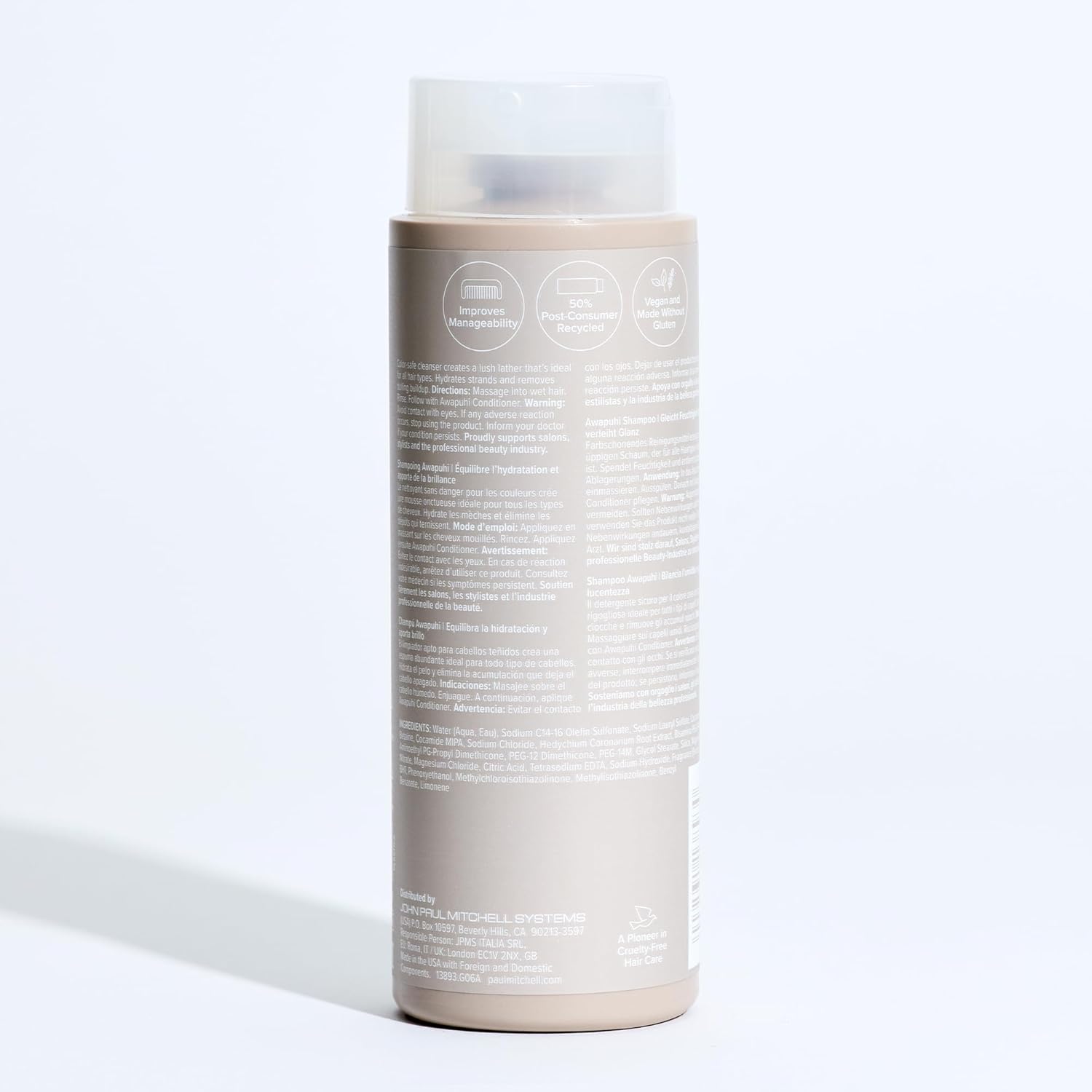 Paul Mitchell Awapuhi Shampoo – Spa-Style Self Care Ritual, Moisture Balancing Cleanser for Fine Hair