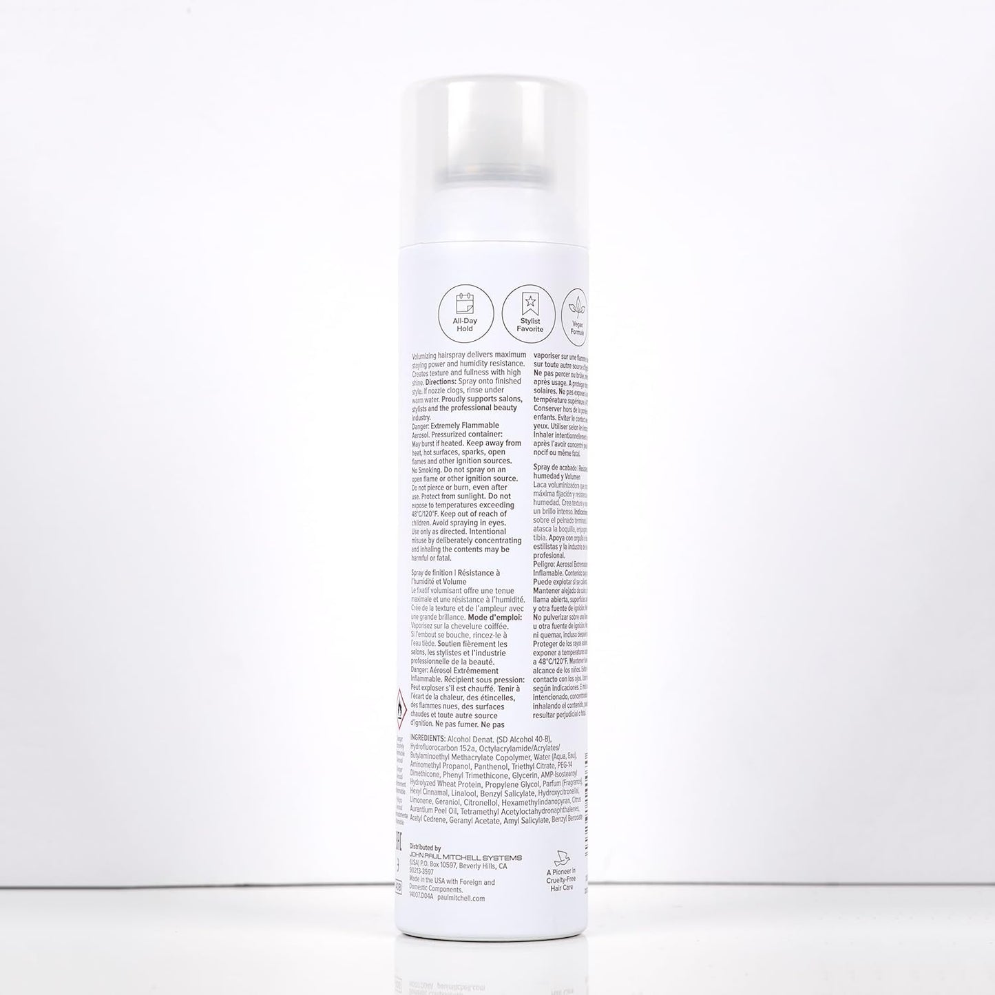 Paul Mitchell Extra-Body Firm Hairspray – Self-Care Volumizing Ritual for Fine Hair, All-Day Humidity Defense, 9.5 oz