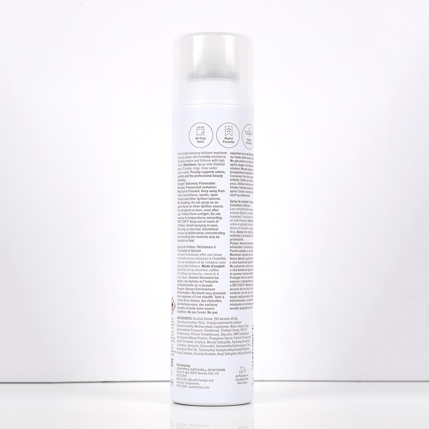 Paul Mitchell Extra-Body Firm Hairspray – Self-Care Volumizing Ritual for Fine Hair, All-Day Humidity Defense, 9.5 oz
