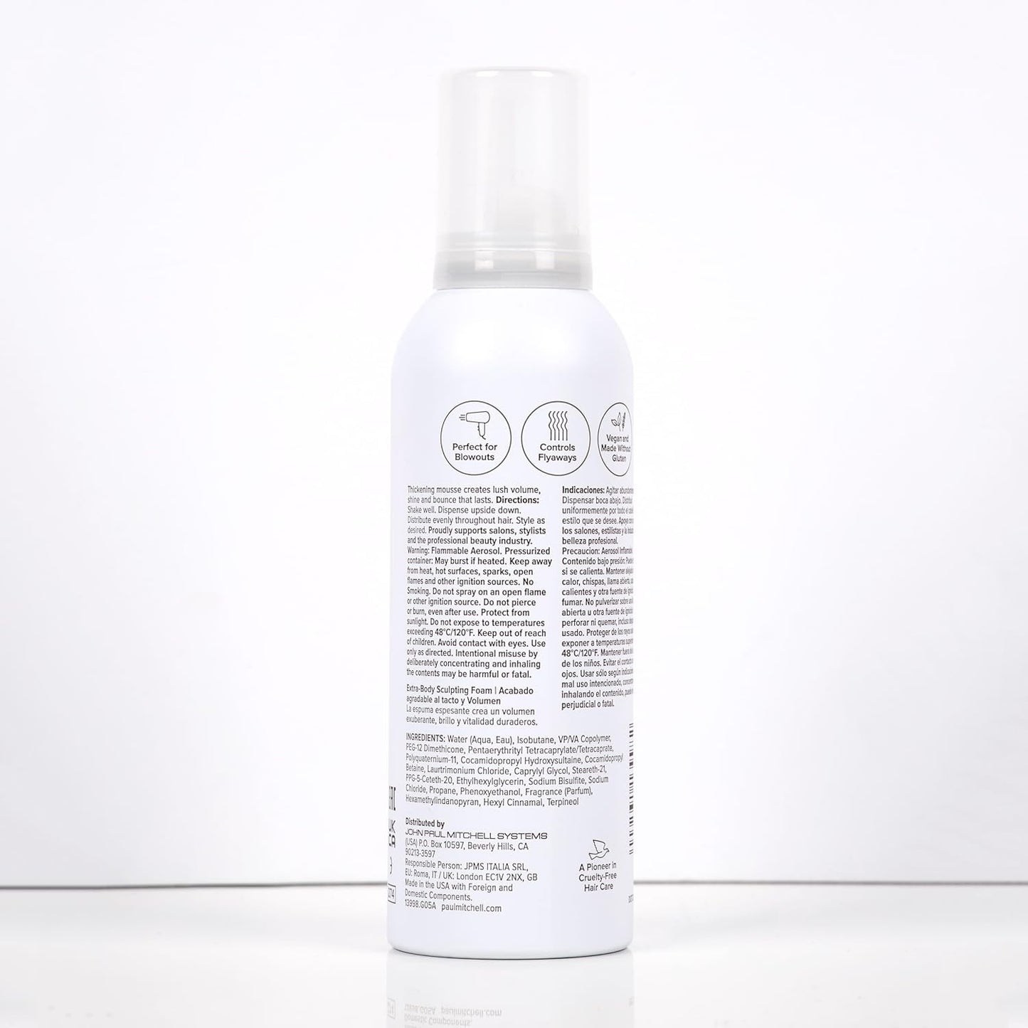 Paul Mitchell Extra-Body Sculpting Foam – Premium Salon-Grade Volumizer for Fine Hair, Elegant Vanity Essential