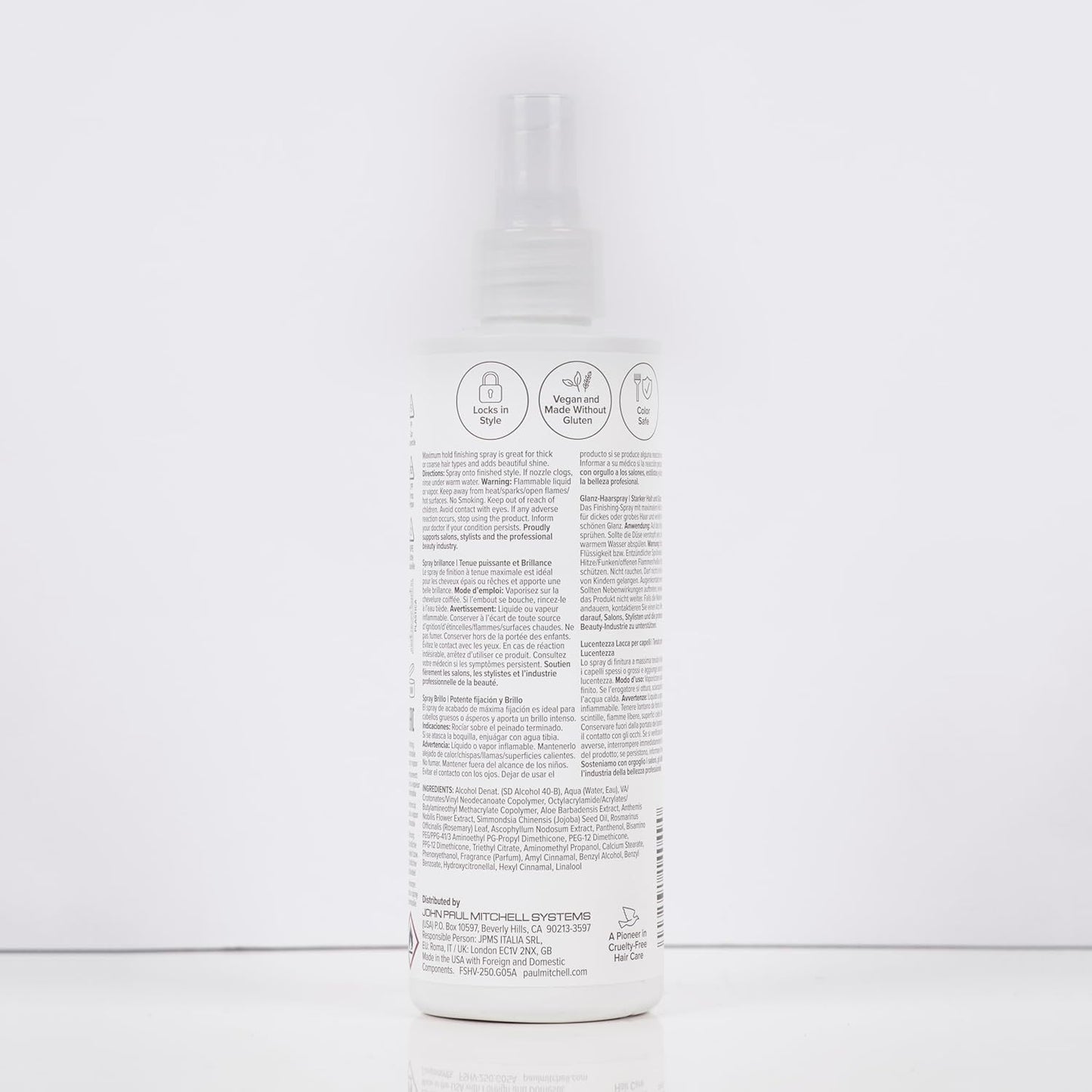 Paul Mitchell Freeze and Shine Super Hairspray – Calming Self-Care Finishing Spray for Bathroom Shelf, Cucumber Melon Scented Hold