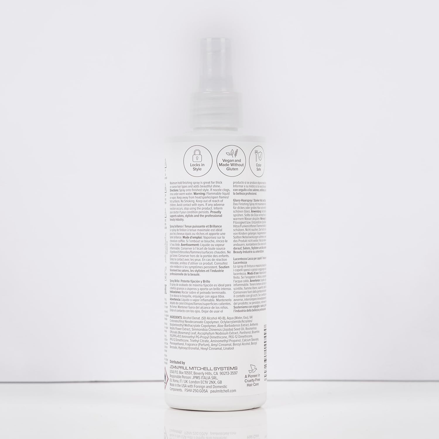 Paul Mitchell Freeze and Shine Super Hairspray – Premium Coarse Hair Finishing Spray for At-Home Vanity, Maximum Hold with Glossy Shine