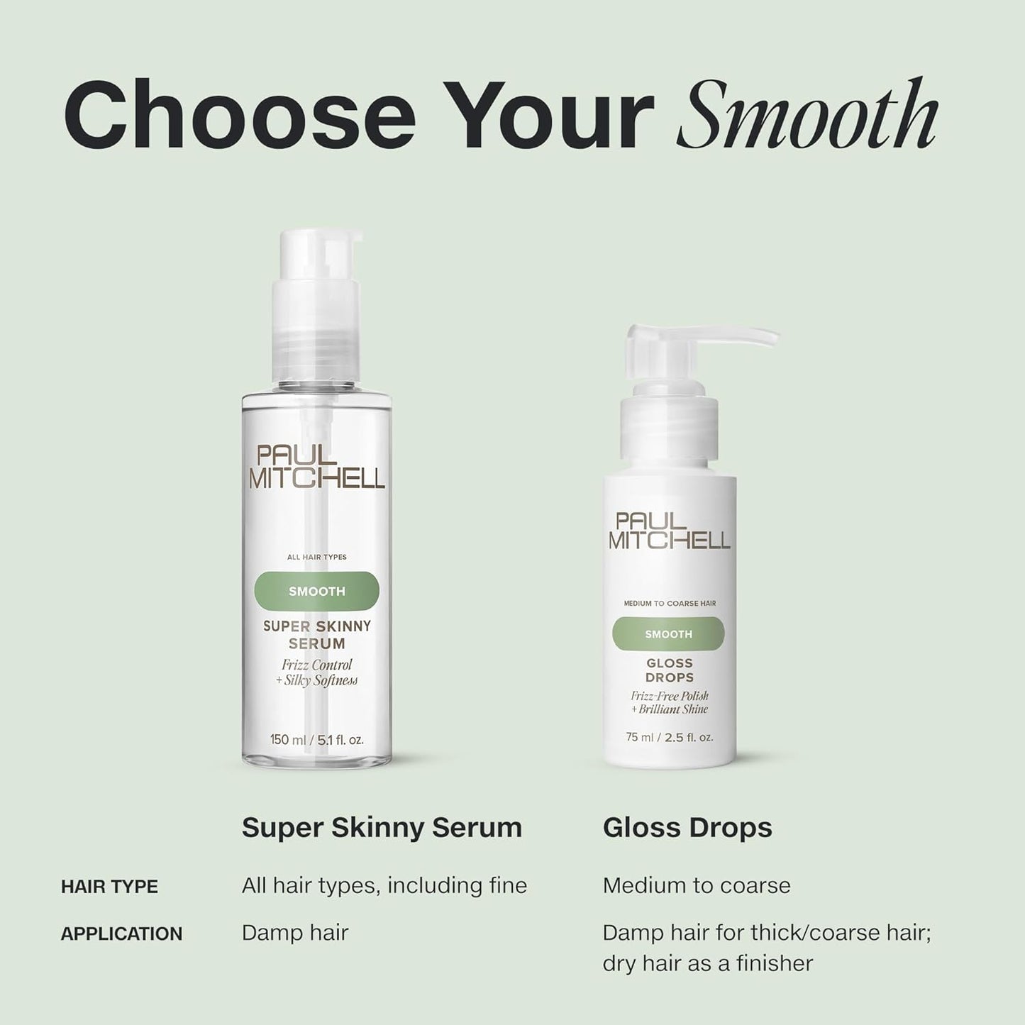 Paul Mitchell Super Skinny Serum Blowout Primer – Commuter Hair Primer for Faster Morning Routines, Humidity-Resistant Anti-Frizz Smoothing for Office-Ready Styling