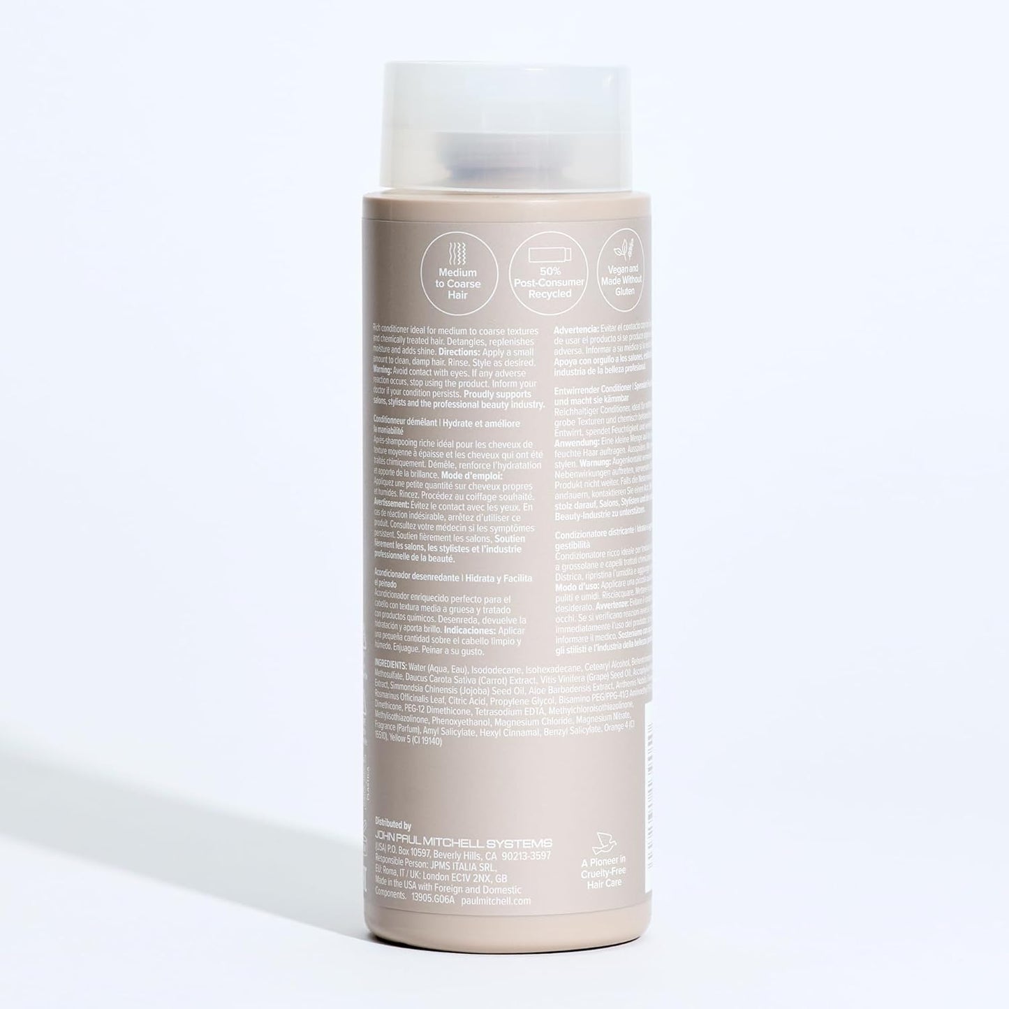 Paul Mitchell The Detangler Conditioner – Self-Care Ritual for Color-Treated Hair, Grapeseed Hydration for Mindful Showers