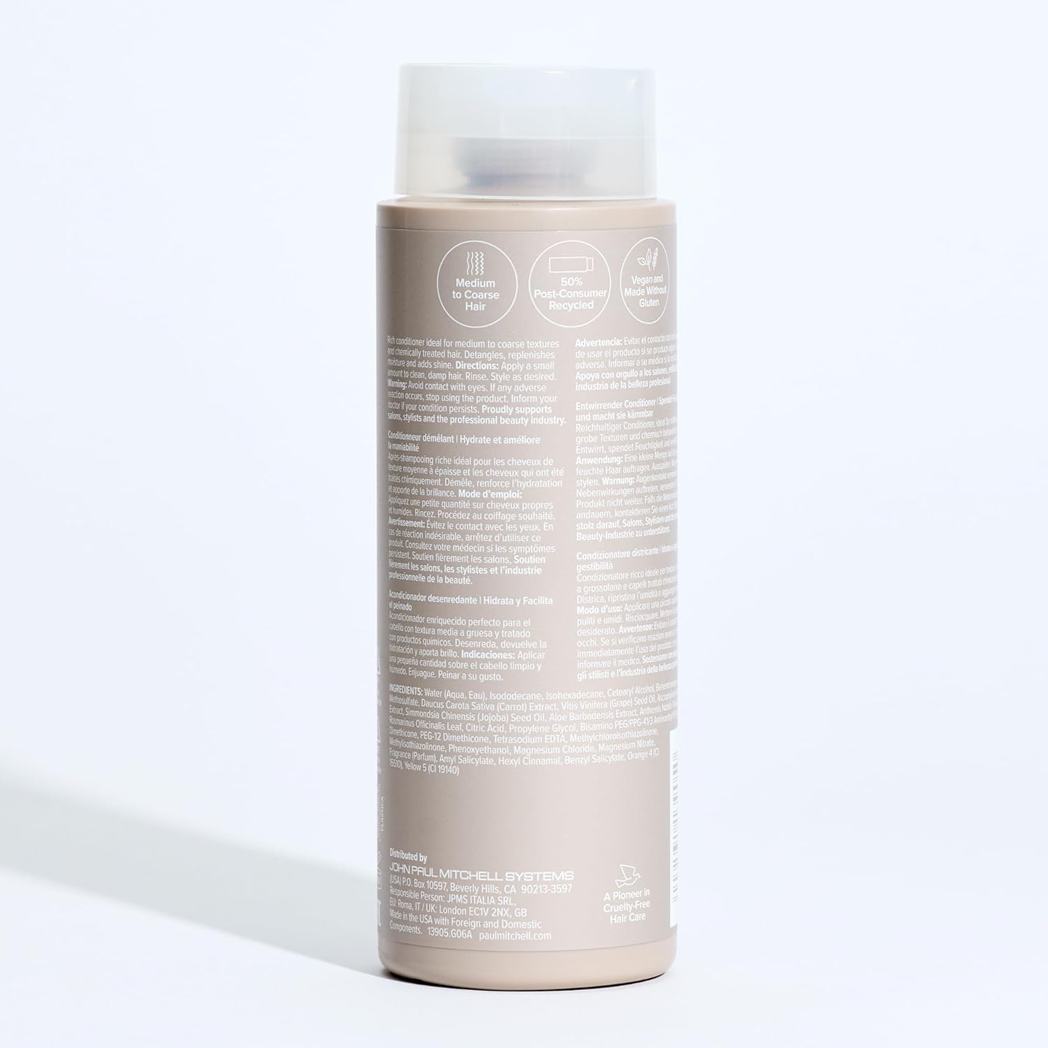 Paul Mitchell The Detangler Conditioner – Self-Care Ritual for Color-Treated Hair, Grapeseed Hydration for Mindful Showers