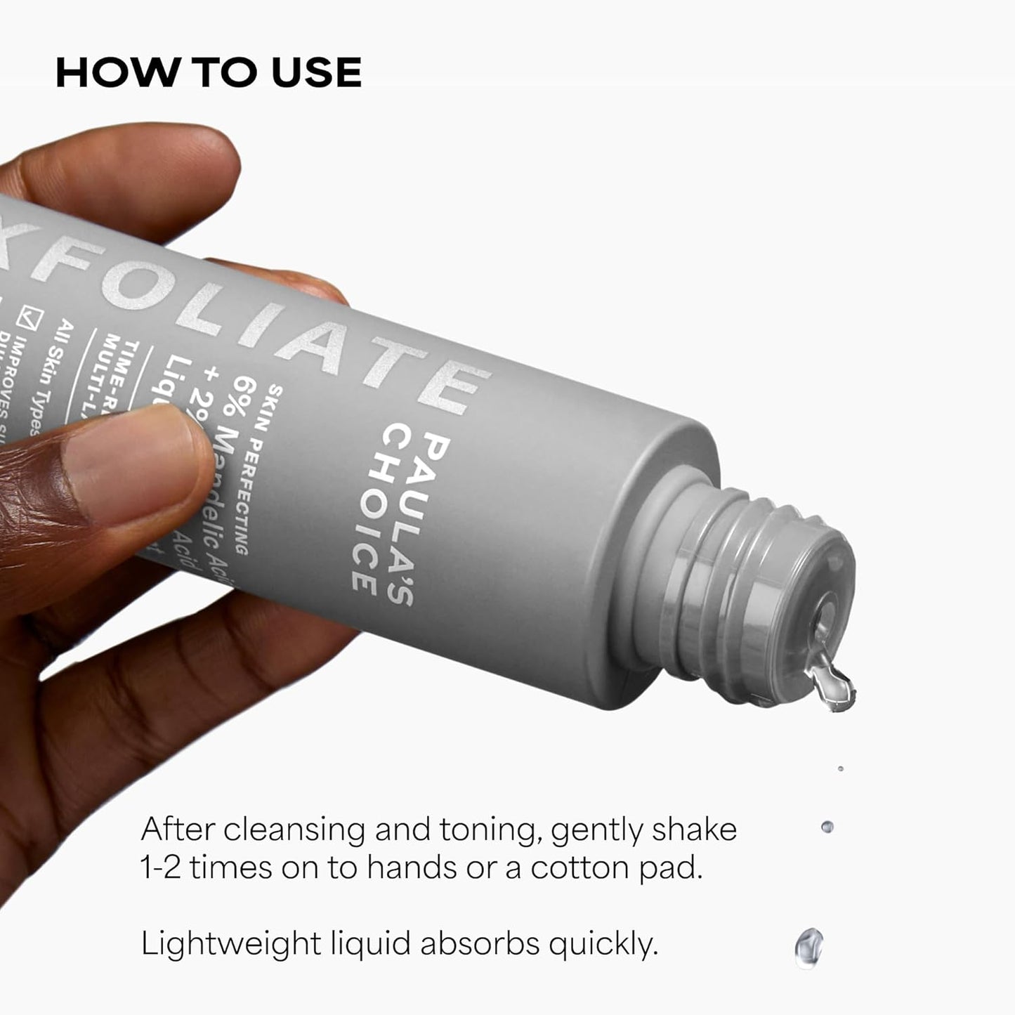 Paula's Choice 6% Mandelic + 2% Lactic Acid Exfoliant – Evening Self-Care Ritual for Sensitive Skin Glow