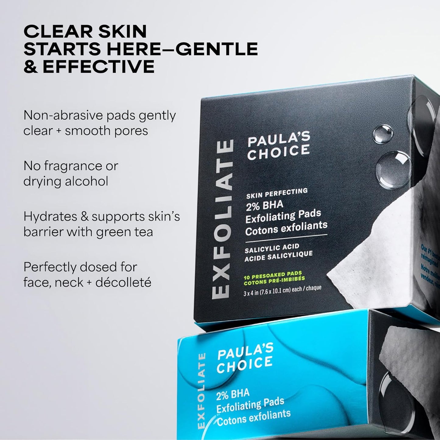 Paula's Choice SKIN PERFECTING 2% BHA Pads - Travel-Friendly Exfoliant for Carry-On and Hotel Stays