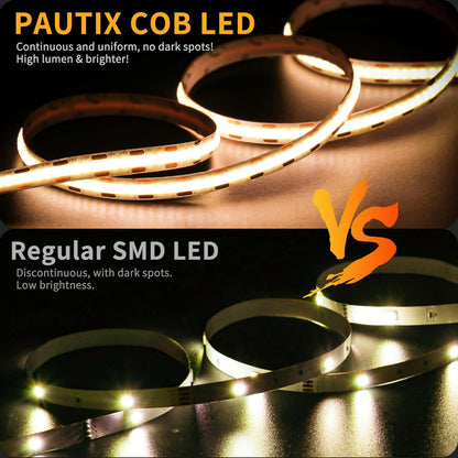 PAUTIX 5V COB LED Strip Light – Thoughtful Housewarming Gift for New Homeowners, Dorm Movers, and Apartment Upgrades