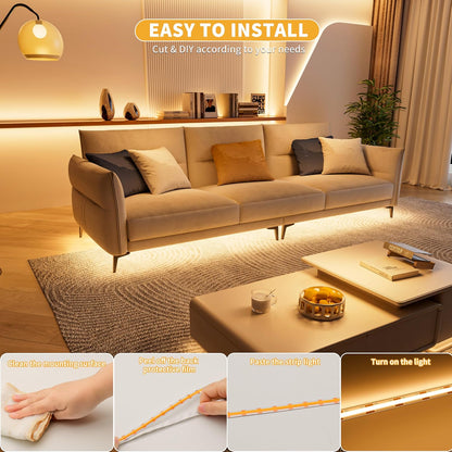 PAUTIX 5V USB COB LED Strip Light – Cool to Touch Nursery Night Light for Safe Bedtime Routine
