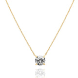 PAVOI Crystal Solitaire Dainty Choker – Display-Worthy Necklace Jewelry for Dresser Top Aesthetic and Closet Styling