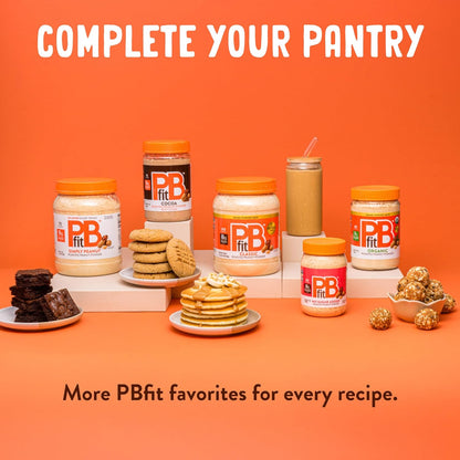 PBfit Classic Peanut Butter Powder – Macro-Friendly Pantry Staple for Home Gym and Meal Prep, 8g Plant Protein Per Serving