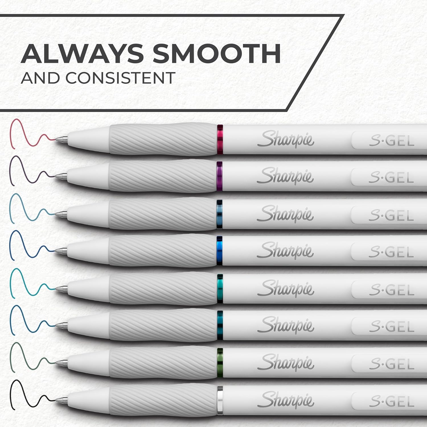 pearl white contoured plastic barrel with modern aesthetic