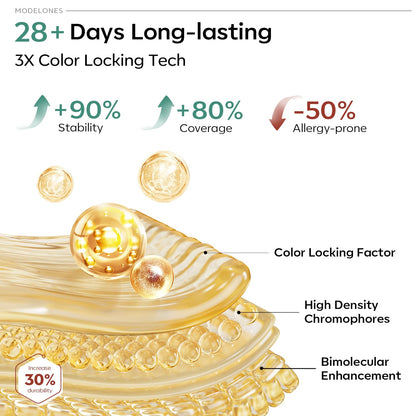 peel-off feature and smooth brush head designed for easy, even at-home application