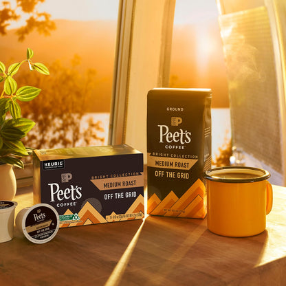 Peet's Coffee Off the Grid Medium Roast Ground Coffee – Clean Everyday Brew for Clutter-Free Kitchen Counters