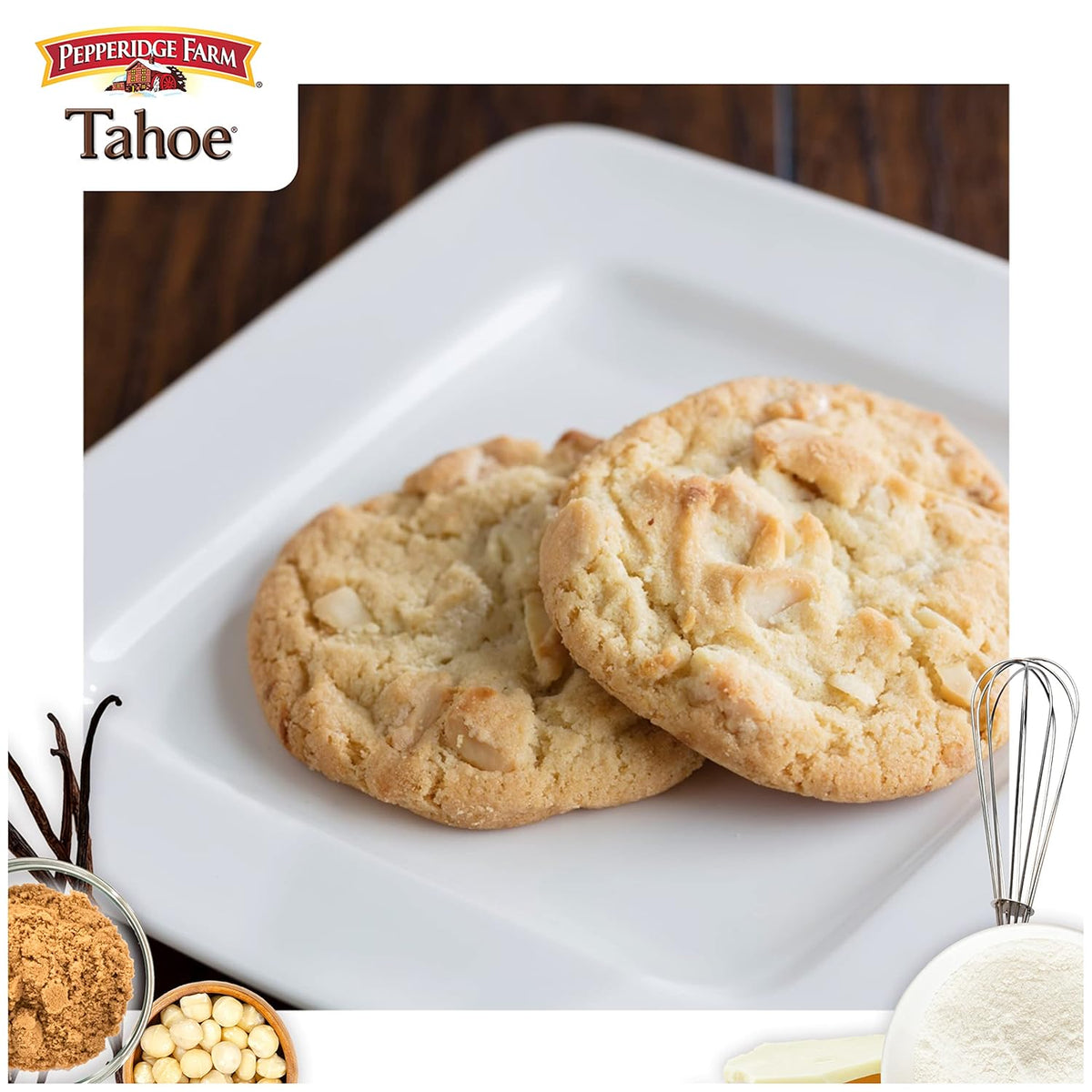 Pepperidge Farm Dark Chocolate Pecan Cookie Tubs – Artisanal-Tasting Crispy Cookies in Elegant Resealable Packaging for the Connoisseur Pantry