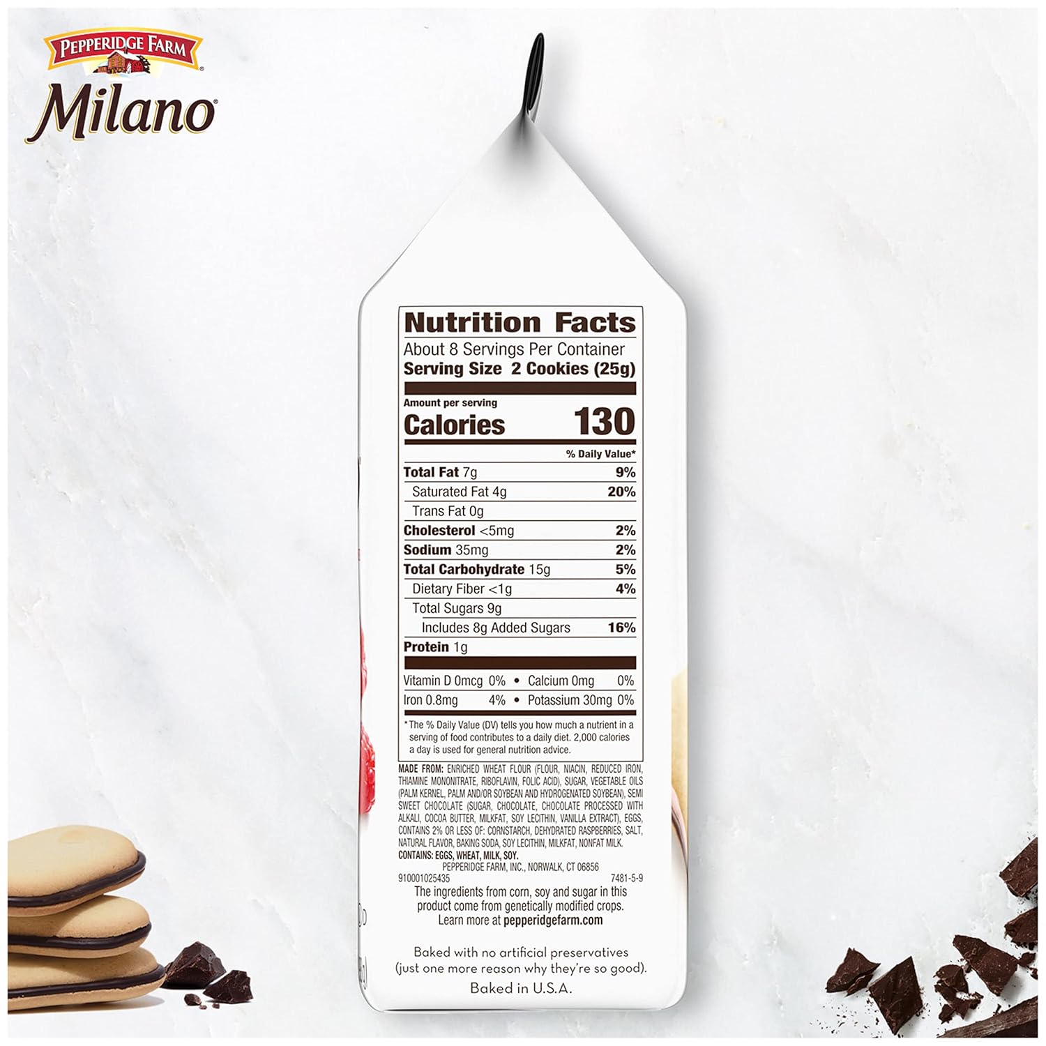 Pepperidge Farm Milano Cookies – Elegant Housewarming Gift Basket Addition for New Homeowners, 3-Pack Assortment