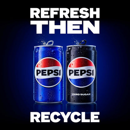 Pepsi Zero Sugar Wild Cherry Soda 12 fl oz 12 Pack – Zero Calorie Cola for Mindful Snacking at the Work Desk