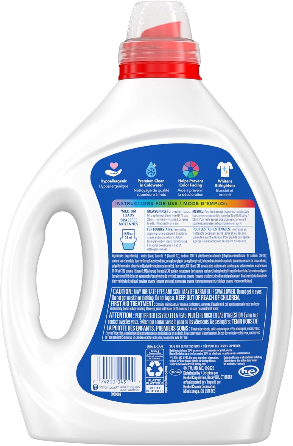Persil Free & Sensitive Laundry Detergent – Hypoallergenic Sensitive Skin Care for Mindful Laundry Routines