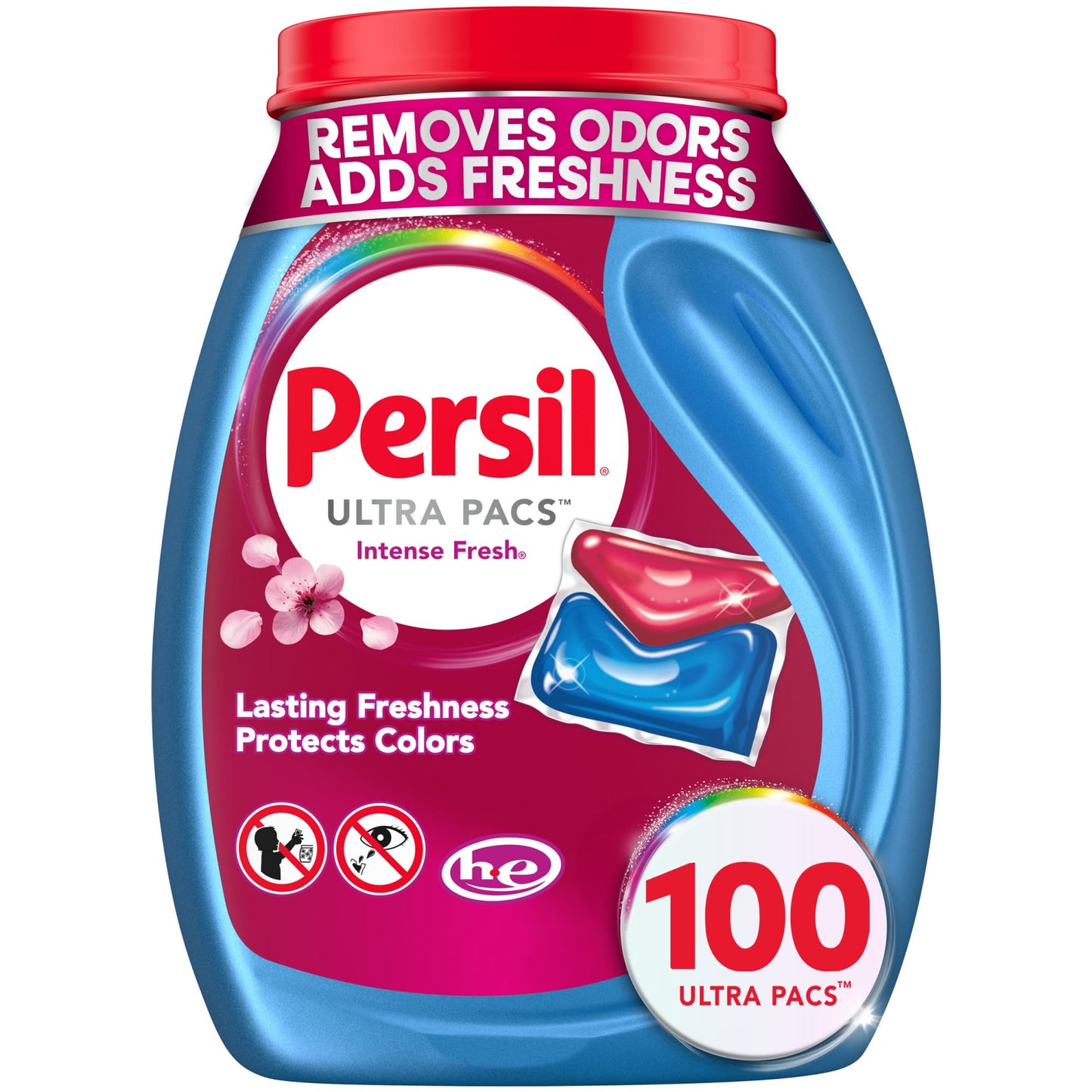 Persil Ultra Pacs Intense Fresh Laundry Detergent – Scent-Ritual Wash for Meditation Space Towels, Long-Lasting Intense Fresh 100 Count