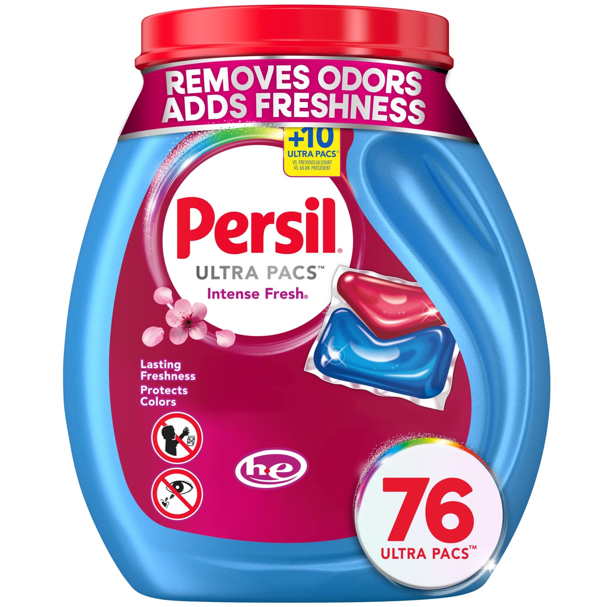 Persil Ultra Pacs Intense Fresh Laundry Detergent – Scent-Ritual Wash for Meditation Space Towels, Long-Lasting Intense Fresh 100 Count