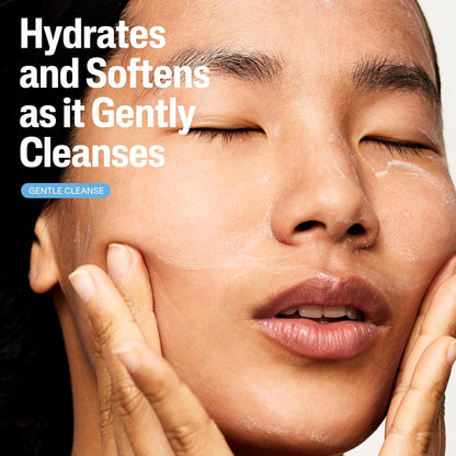 ph-balanced creamy gel that preserves the skin's natural moisture barrier