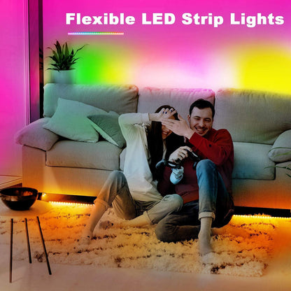 PHOPOLLO Music Sync LED Strip Lights – Girls Room Color Changing Decor with Timer Remote