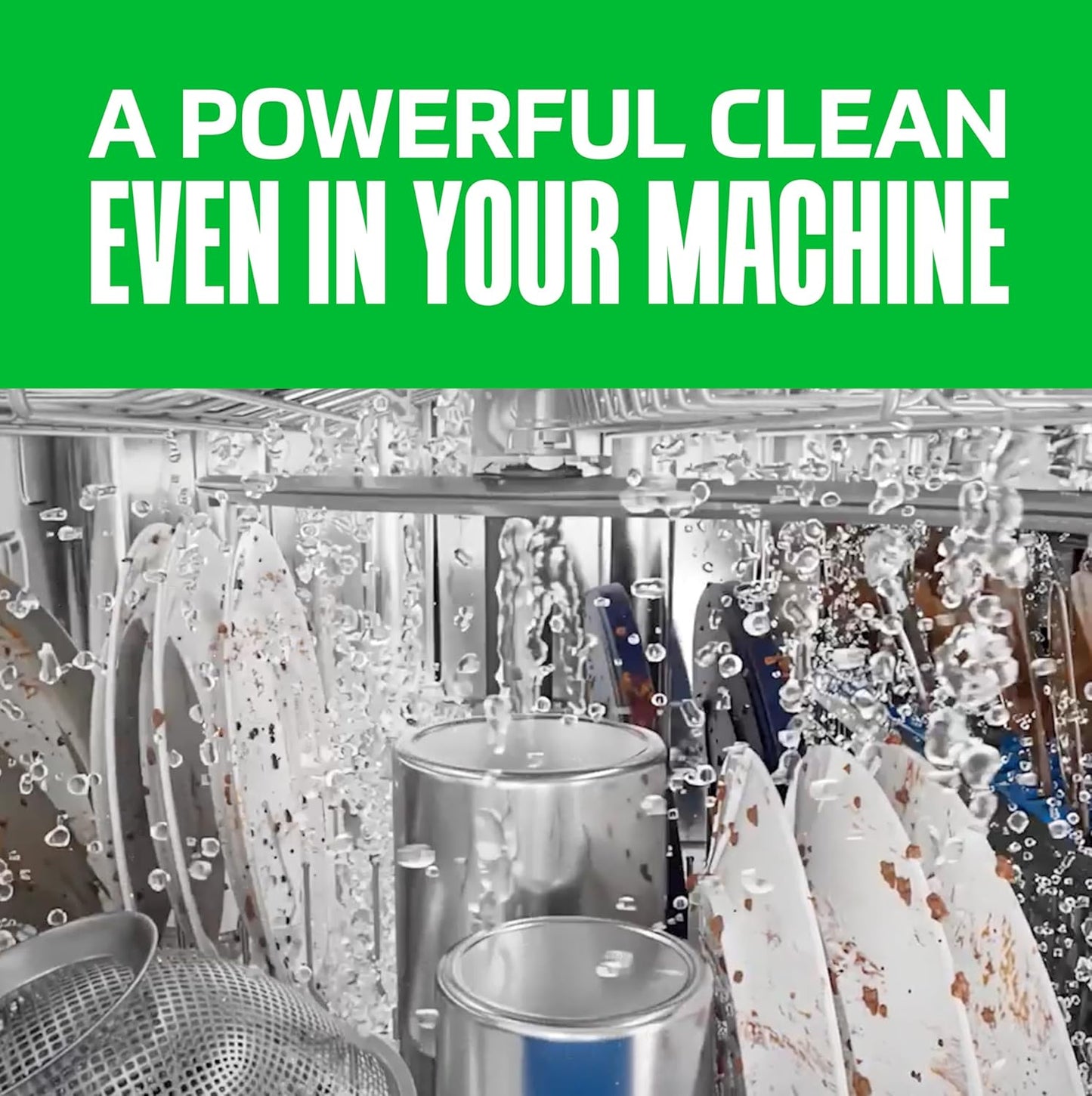 phosphate-free, plumbing- and machine-safe formula in fresh lemon scent