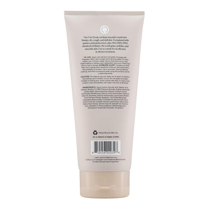 physical exfoliants: pumice and jojoba esters for grip and polish