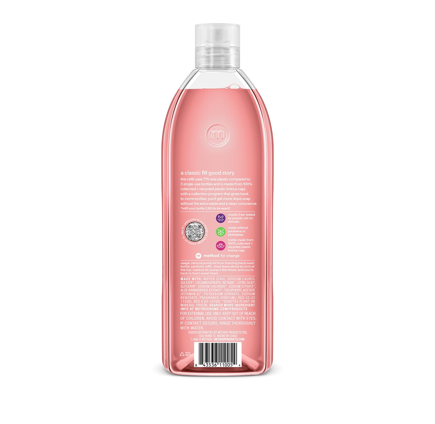 pink grapefruit foaming formula with hydrating cleansers