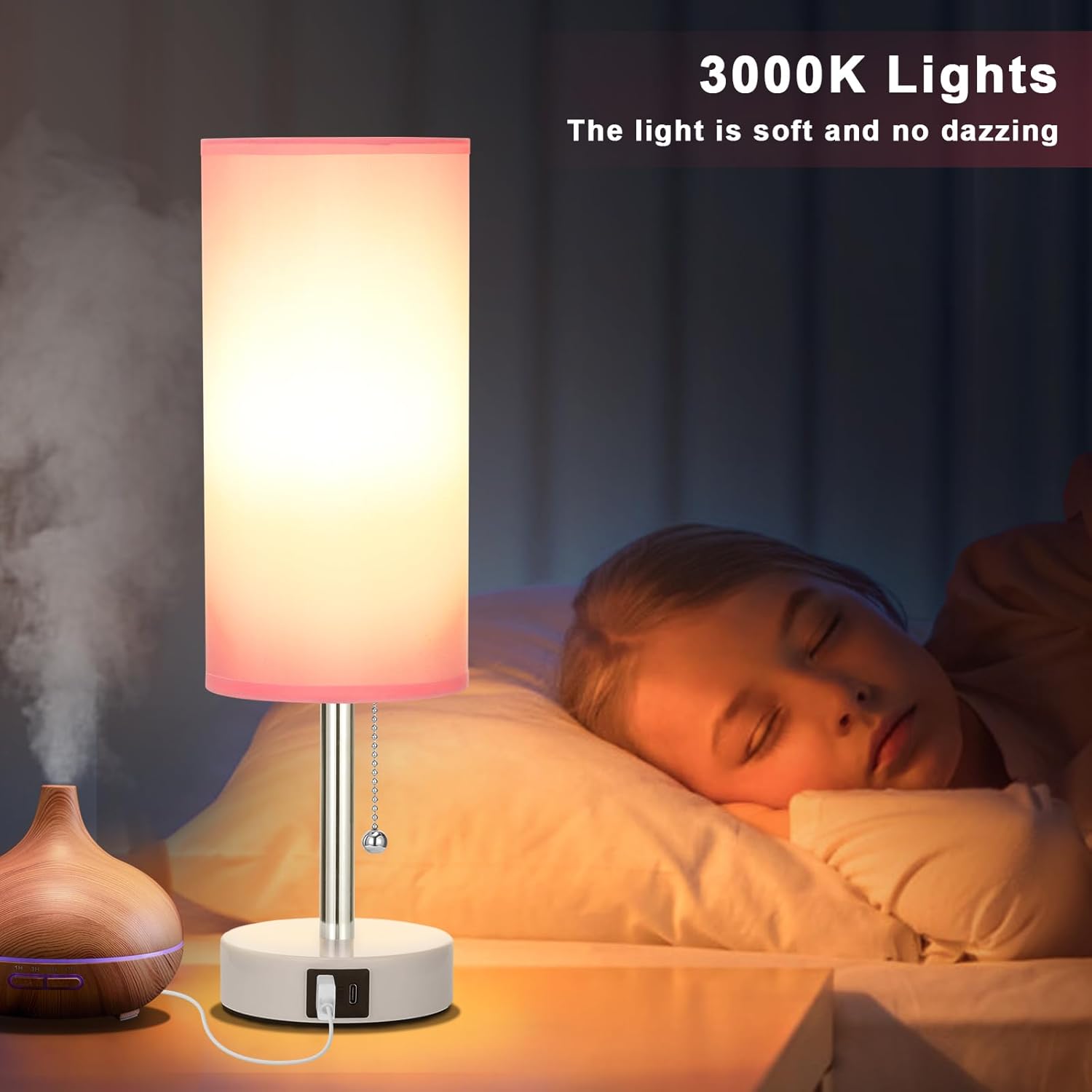 pink metal shade with white coated metal base, available in five color variants