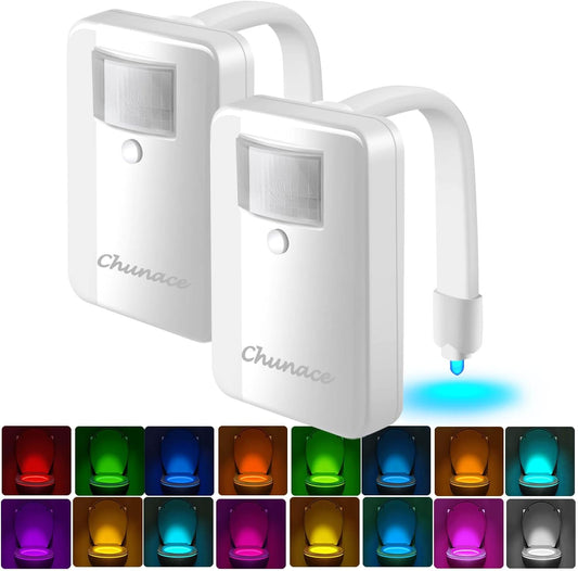 pir motion sensor with 2-minute auto-off to preserve battery and avoid disturbing sleep