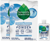 Seventh Generation Free & Clear Dishwasher Powder for Sensitive Skin Home Kitchens, Plant-Based Daily Dish Care