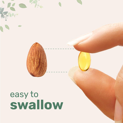 plant-based softgel dosage form in resealable bag