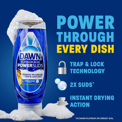 plastic-safe formula that cleans tupperware and kids' plastic dishes gently