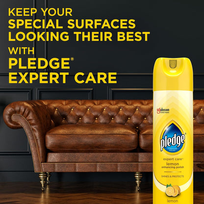 Pledge Enhancing Polish Spray – Living Room Wood & Stainless Steel Care for a Polished Home Aesthetic