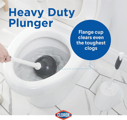plunger locks into caddy to allow drip-free transport between bathrooms