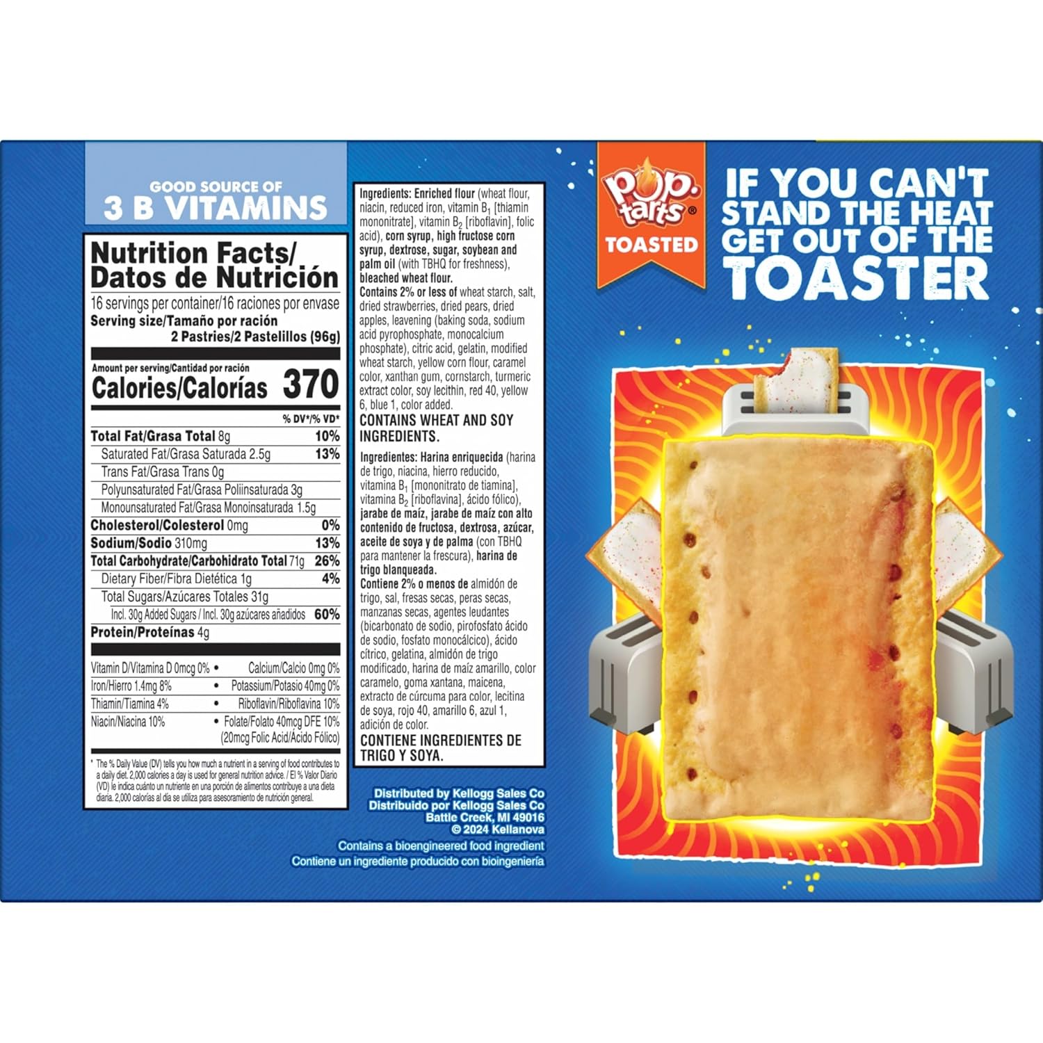 Pop-Tarts Frosted Strawberry Toaster Pastries (32ct) – Ready-to-Pack Lunchbox Snack for School Kids