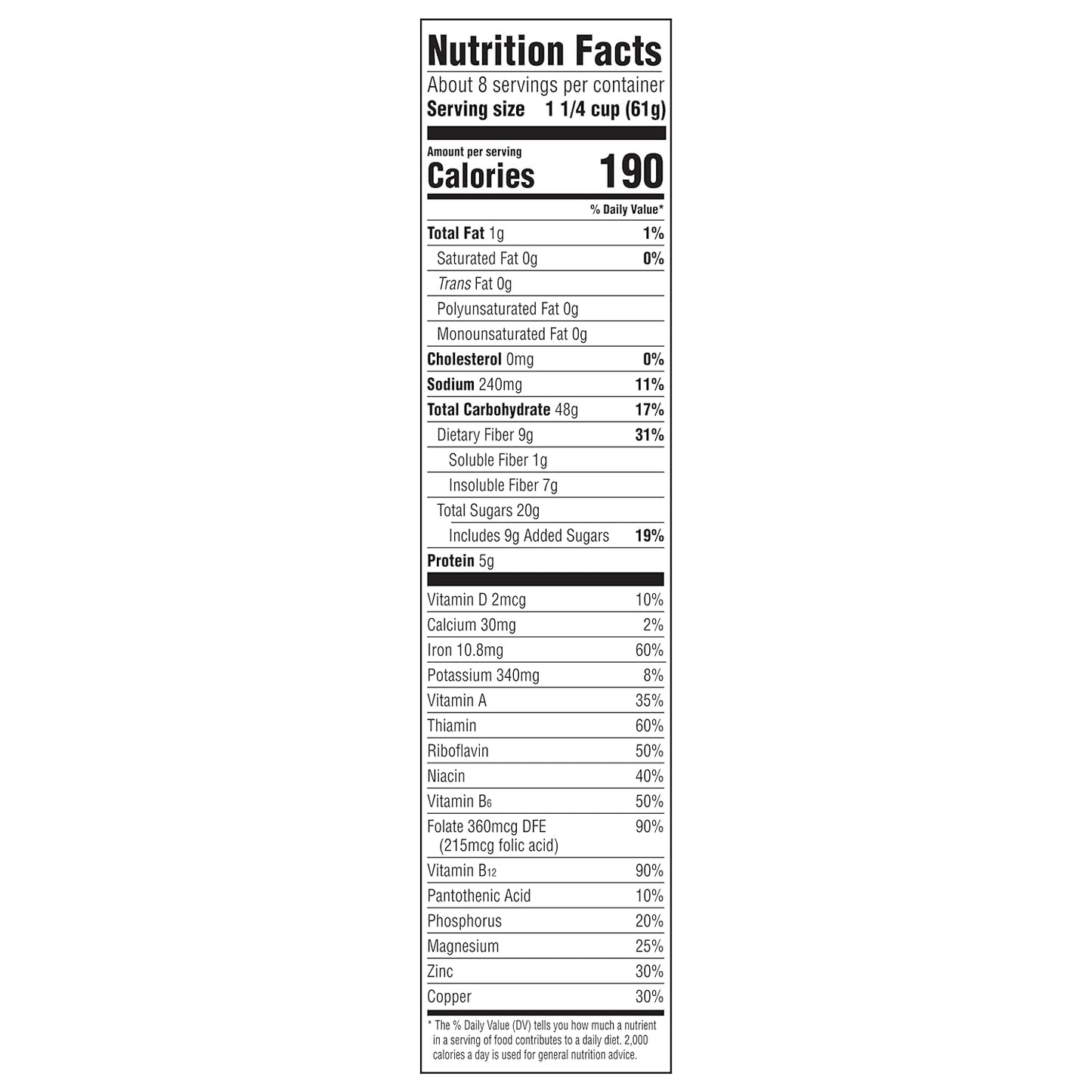Post Raisin Bran Cereal – Heart-Healthy Whole Grain Breakfast for Wellness-Minded Adults, 16.6 oz