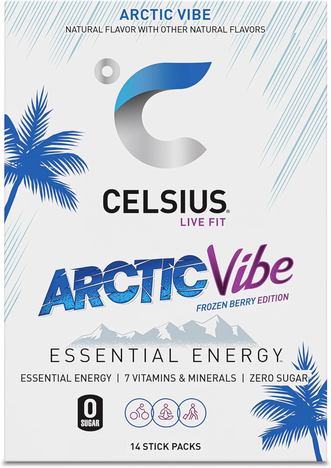 powder format that dissolves without carbonation, mixed into 12-16 oz of any beverage