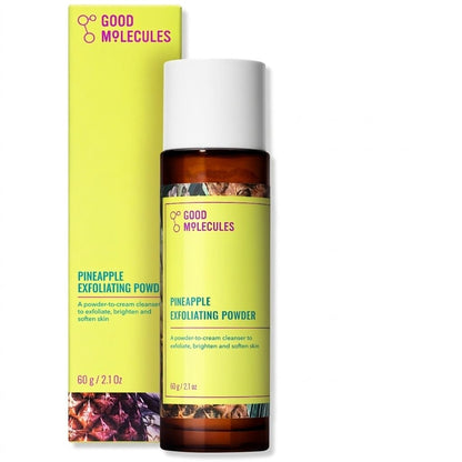 powder-to-foam formula activated with water for adjustable exfoliation strength
