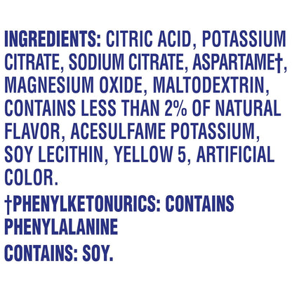 powdered mix engineered to dissolve easily in a standard 16.9 fl oz water bottle or 2 cups of water