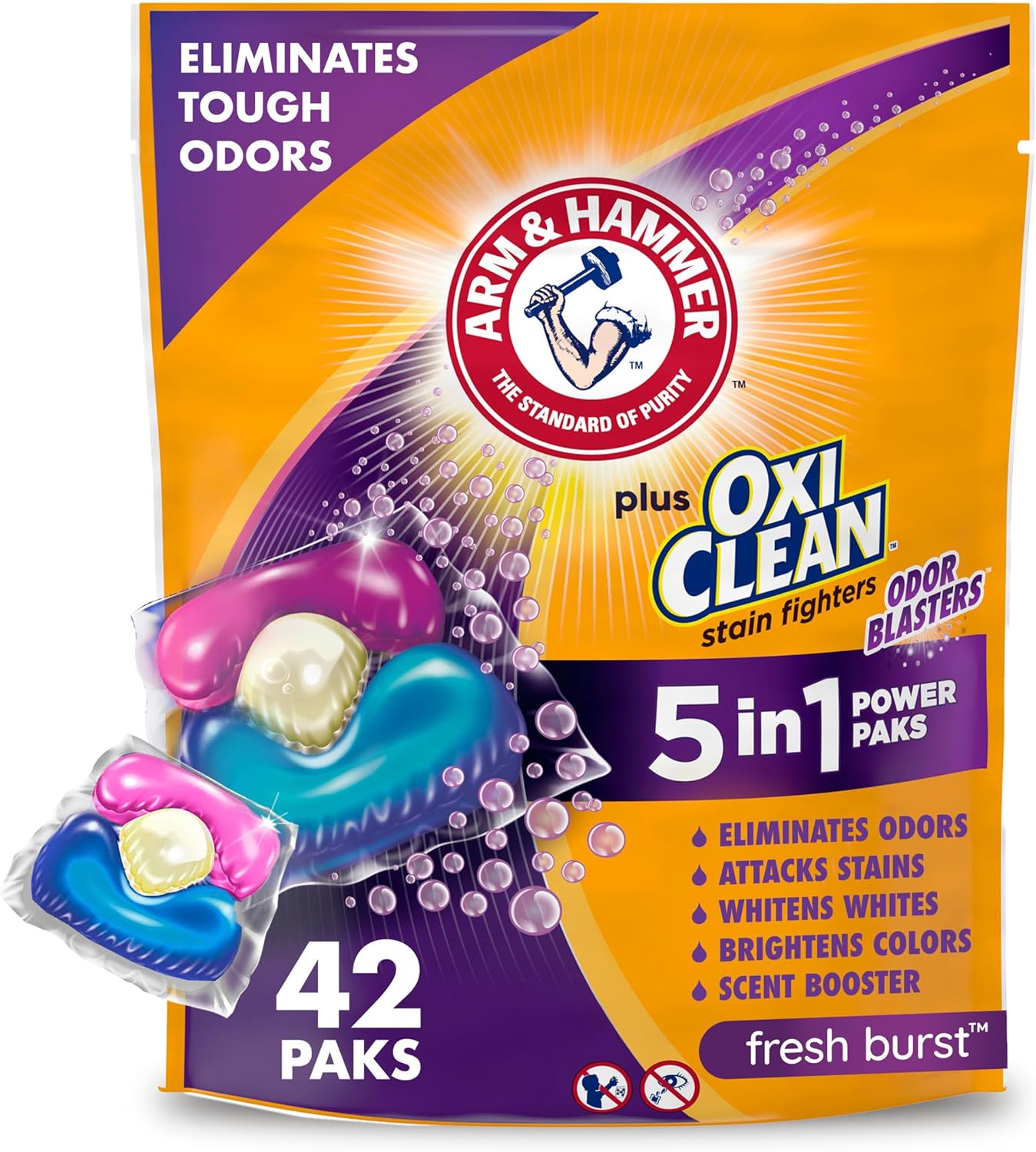 pre-measured single-dose power pak format with no pouring or measuring