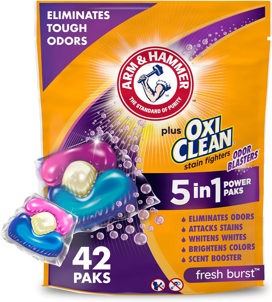 pre-measured single-dose power pak format with no pouring or measuring