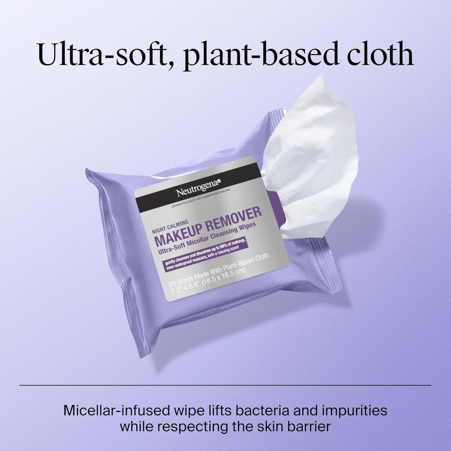 pre-moistened, no-rinse format with calming bedtime fragrance