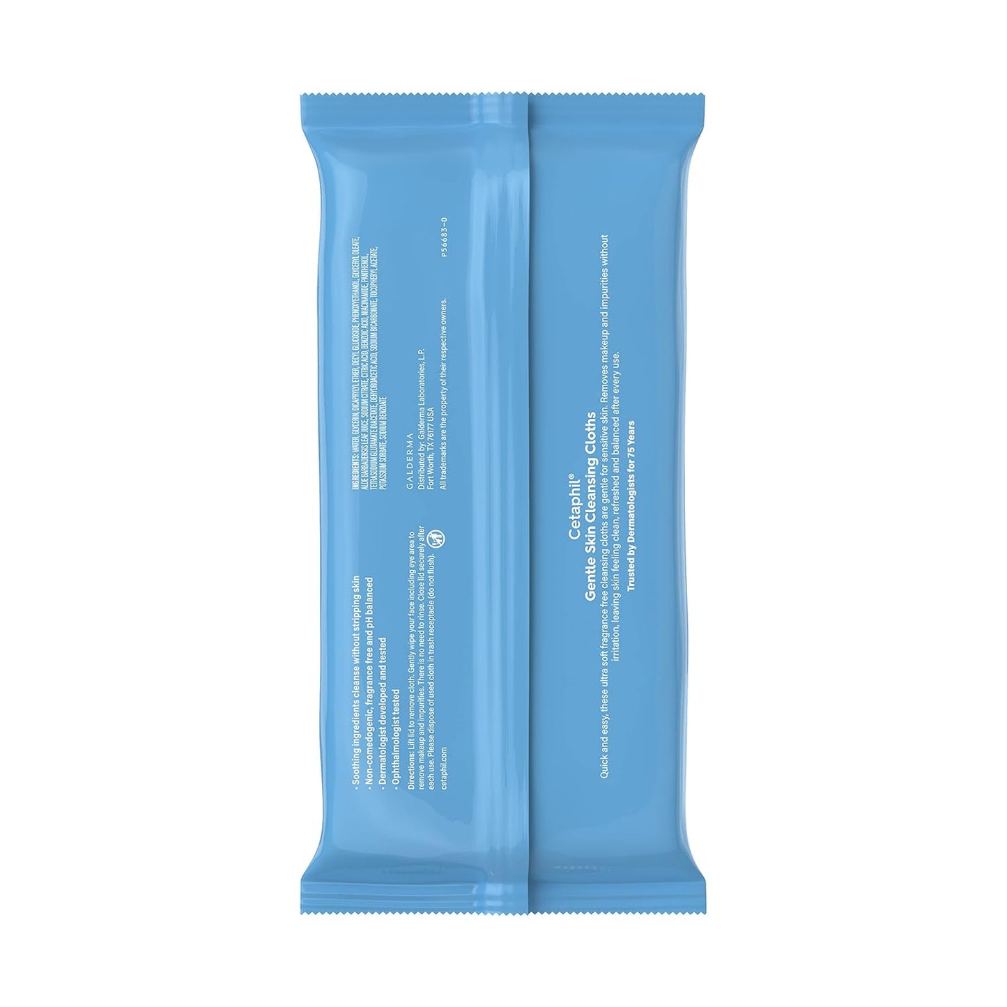 pre-moistened ultra-soft cleansing cloths for face, hands, and body