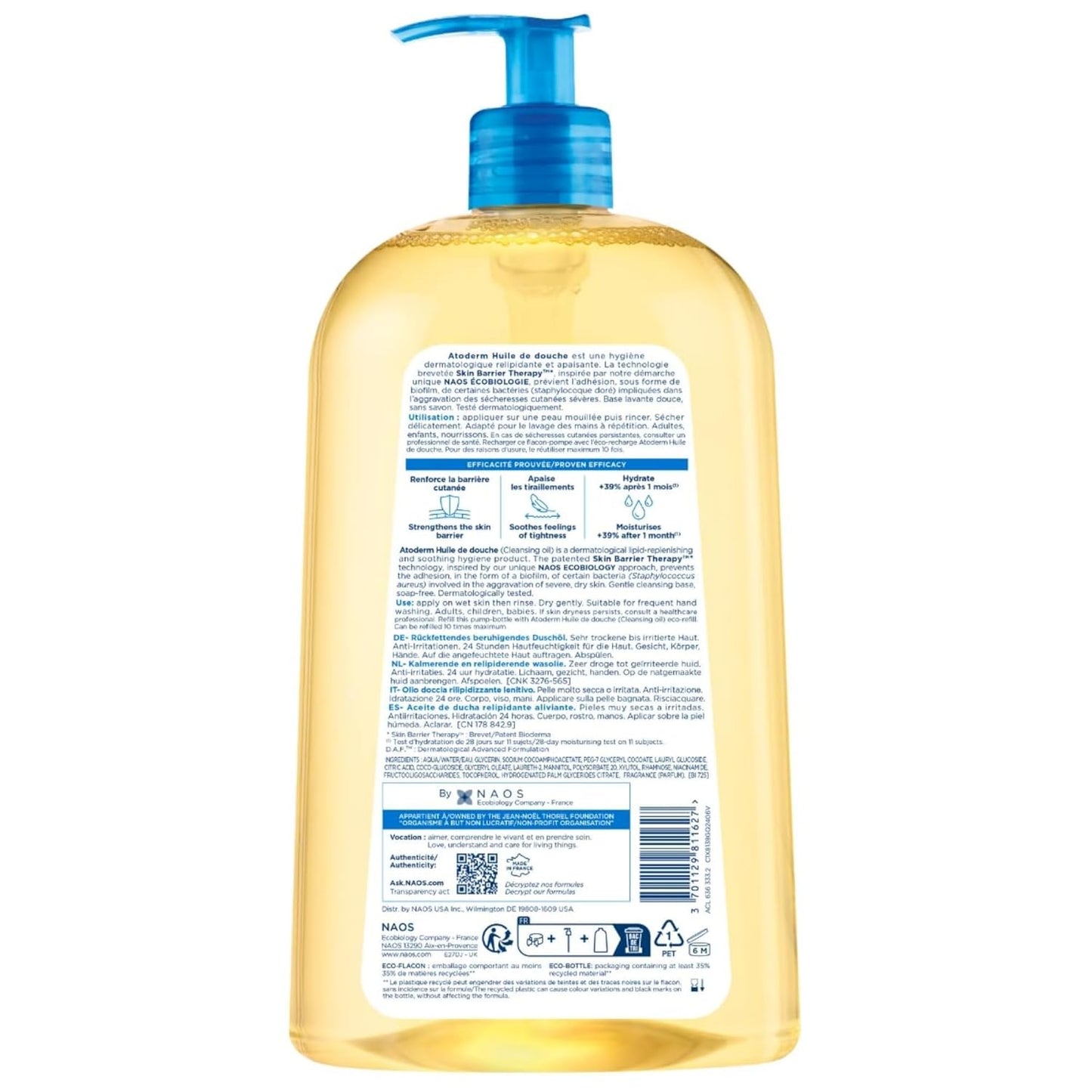 prebiotic complex (rhamnose, fructooligosaccharides, xylitol, mannitol) to support skin microbiome