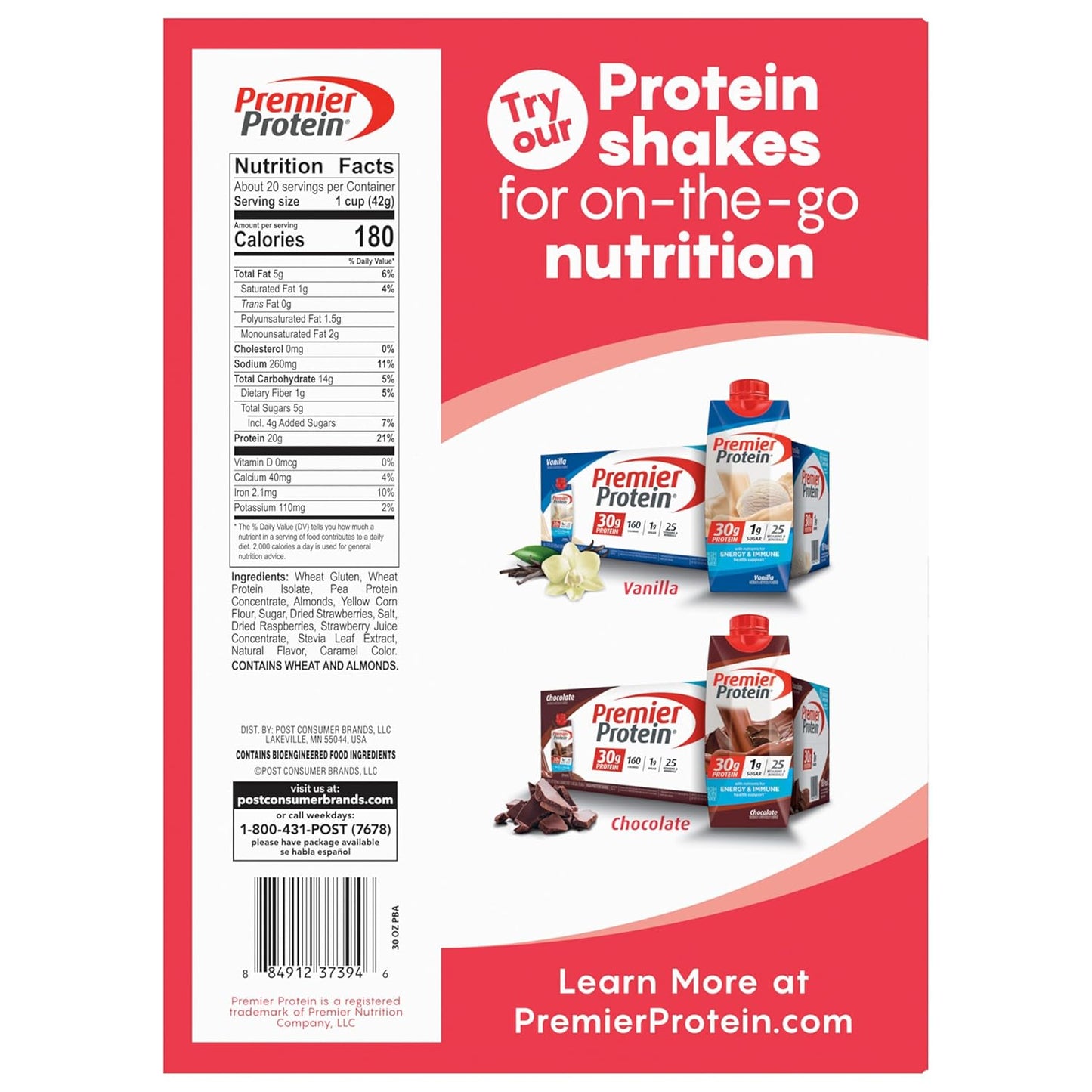 Premier Protein Mixed Berry Almond Breakfast Cereal – Quick Office Breakfast for Focused Mornings and No Sugar Crash