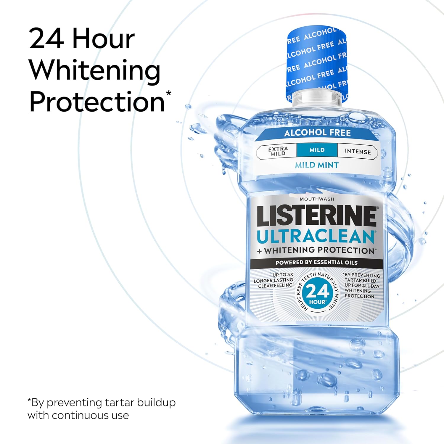 prevents tartar buildup with twice-daily continuous use