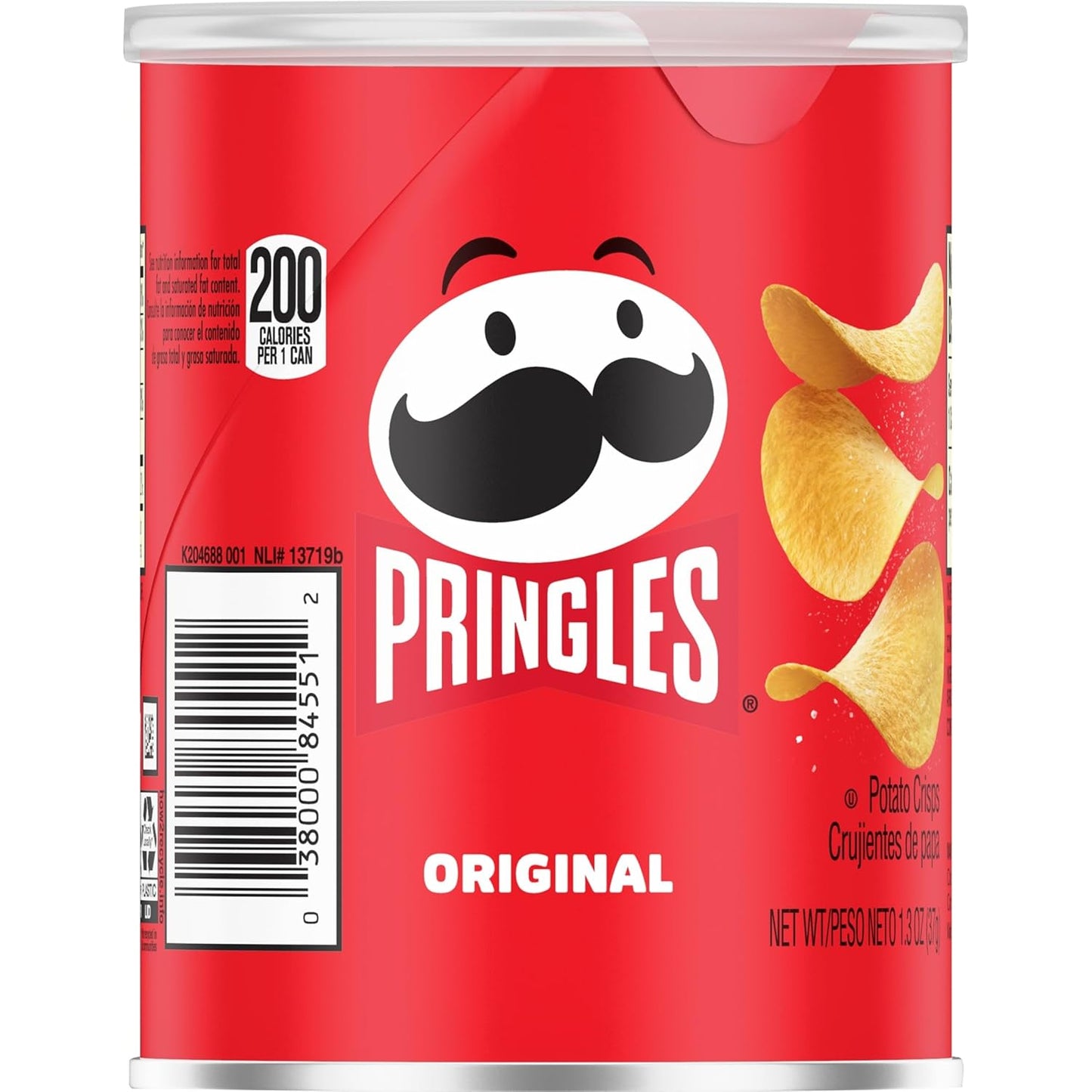 Pringles Potato Crisps Chips Original – Backpack and After-School Snacks for Kids, 12 Count 1.3oz Cans