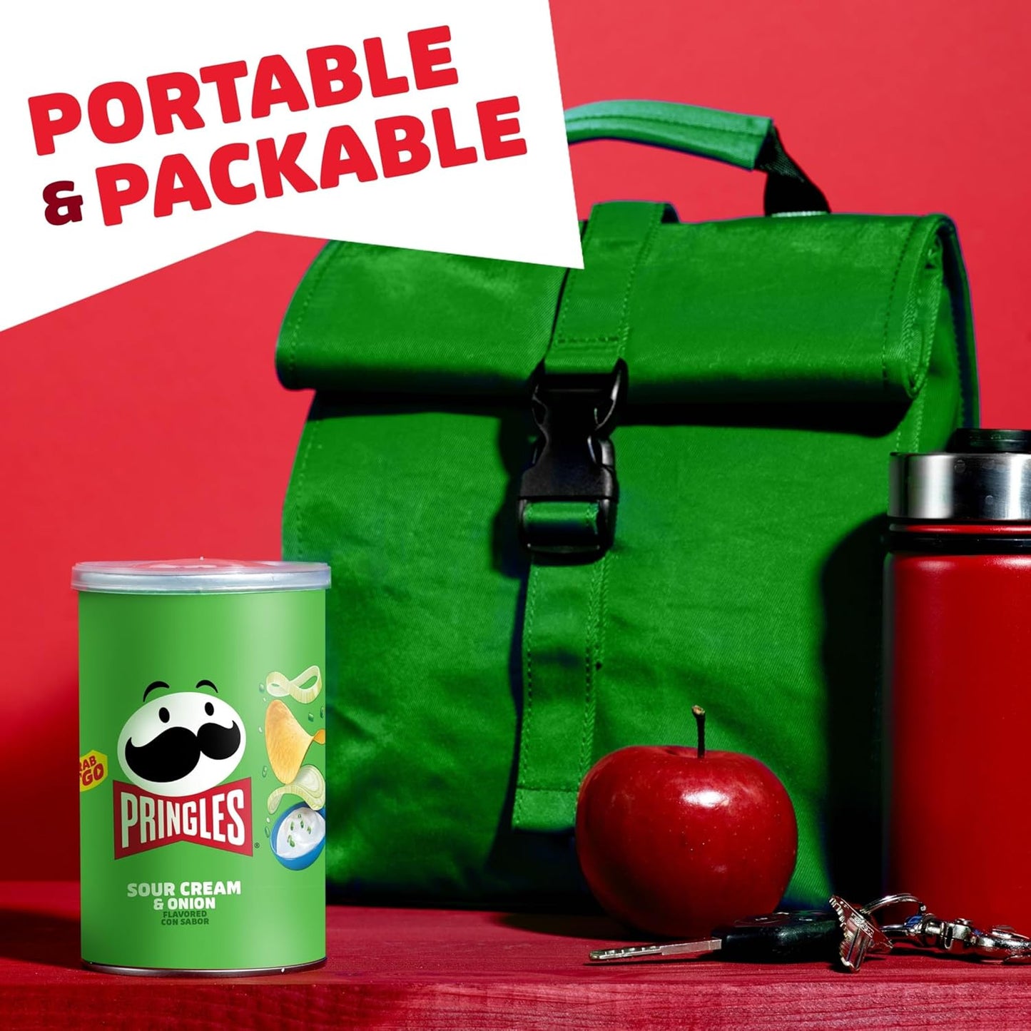 Pringles Potato Crisps Variety Pack – Kids Lunchbox Snack Cans for School and After-School